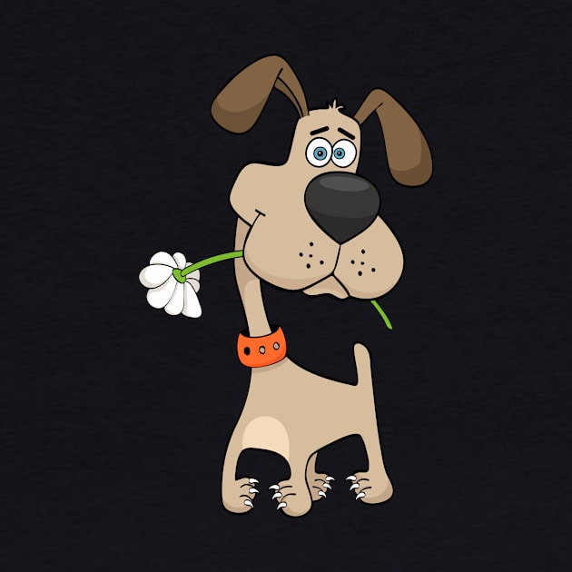 Flower Dog by JunkyDotCom